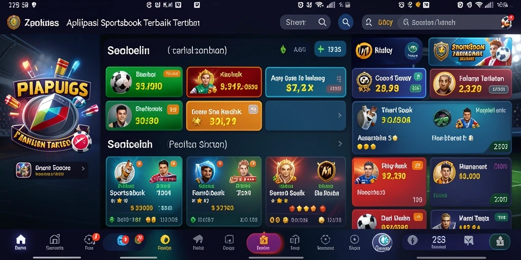 Tampilan menawan aplikasi Sportsbook 2757 dalam aksi bertaruh.