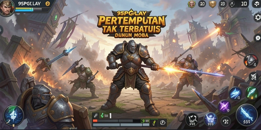 Screenshot gameplay 95PGPLAY dengan aksi pertempuran seru.