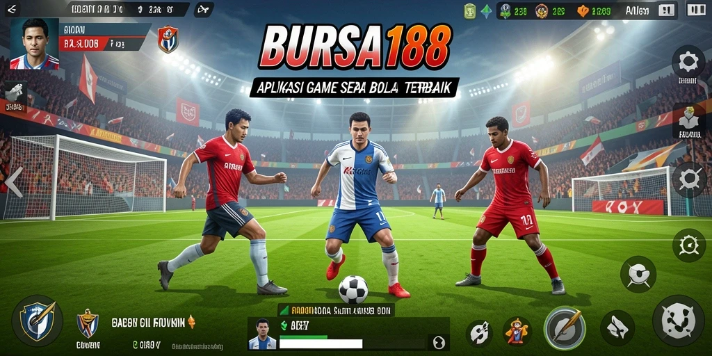 Tampilan gameplay menarik dari BURSA188 yang penuh aksi sepak bola.
