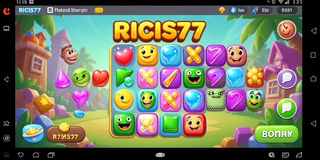 Tampilan gameplay <strong>RICIS77</strong> yang seru dan penuh warna.