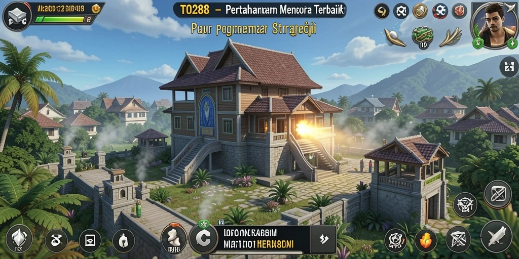 Sebuah tampilan menarik dari gameplay TO288 yang menantang di Tower Defense.